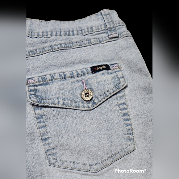 Vintage Y2K Angels Jean shorts, sz 10 - Picture 4 of 5